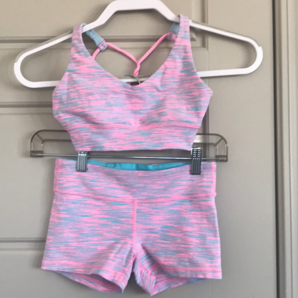 Shorts and bra top